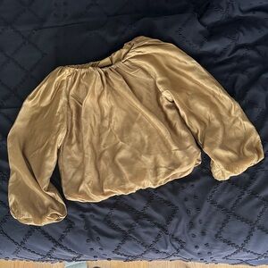 Banana Republic Tan/Bronze Blouse